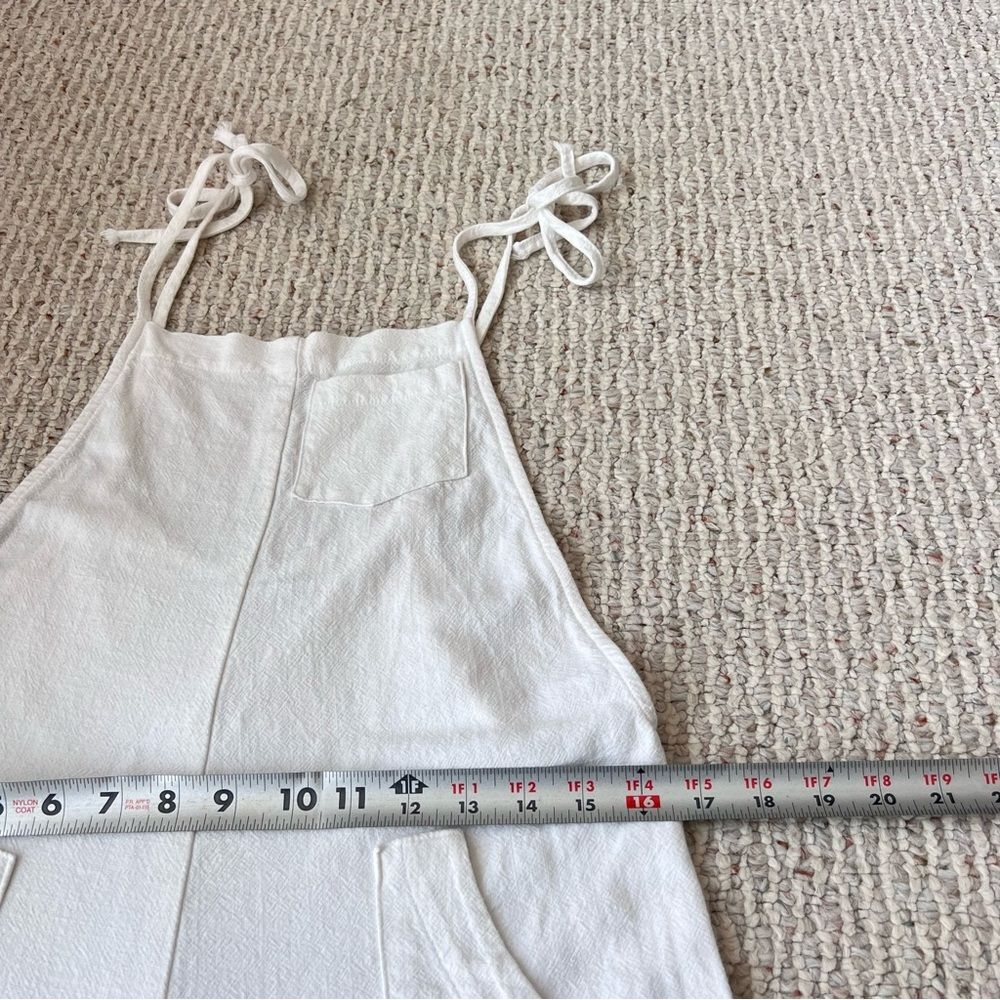 STILLWATER The Brand Some Beachy Overalls Linen Blend Jumpsuit - Picture 8 of 14